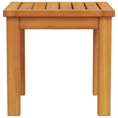 vidaXL Side Table Oil Natural 35 x 35 x 34 cm Solid Acacia Wood 5
