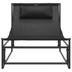vidaXL Garden Lounger Chair Anthracite 87x74x73 cm Steel and Textilene 4