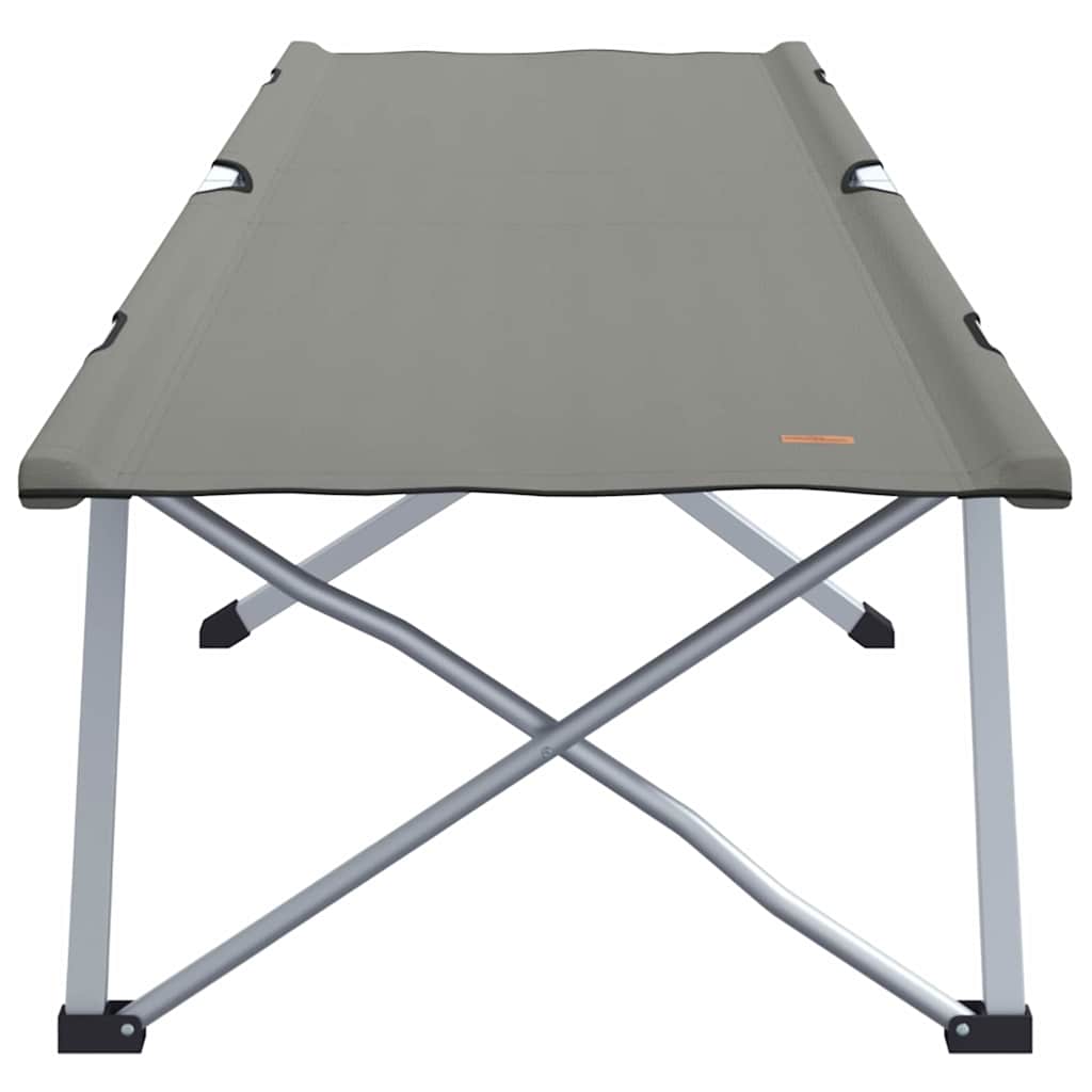 vidaXL Folding Camping Bed Grey 194 x 62.5 x 42.5 cm Oxford and Steel 4