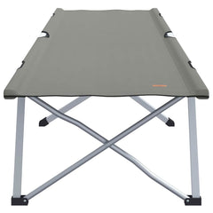 vidaXL Folding Camping Bed Grey 194 x 62.5 x 42.5 cm Oxford and Steel 4