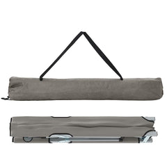 vidaXL Folding Camping Bed Grey 194 x 62.5 x 42.5 cm Oxford and Steel 5
