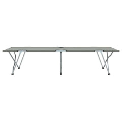 vidaXL Folding Camping Bed Grey 194 x 62.5 x 42.5 cm Oxford and Steel 6