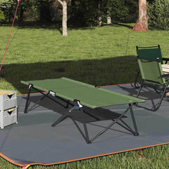 Folding Camping Bed 206 x 76 x 74 cm Oxford and Steel Amy yellow 1
