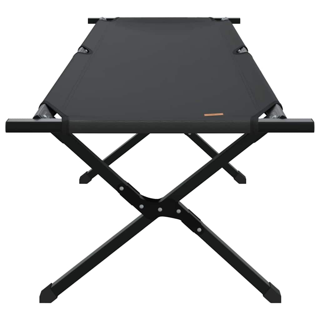 vidaXL Folding Camping Bed Manual Black 193 x 69 x 45 cm Oxford fabric 4