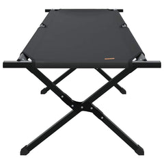 vidaXL Folding Camping Bed Manual Black 193 x 69 x 45 cm Oxford fabric 4