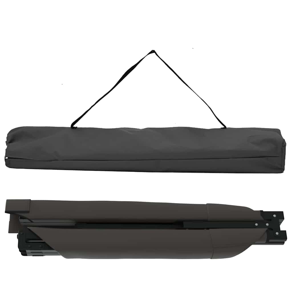vidaXL Folding Camping Bed Manual Black 193 x 69 x 45 cm Oxford fabric 5