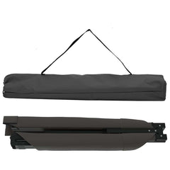 vidaXL Folding Camping Bed Manual Black 193 x 69 x 45 cm Oxford fabric 5