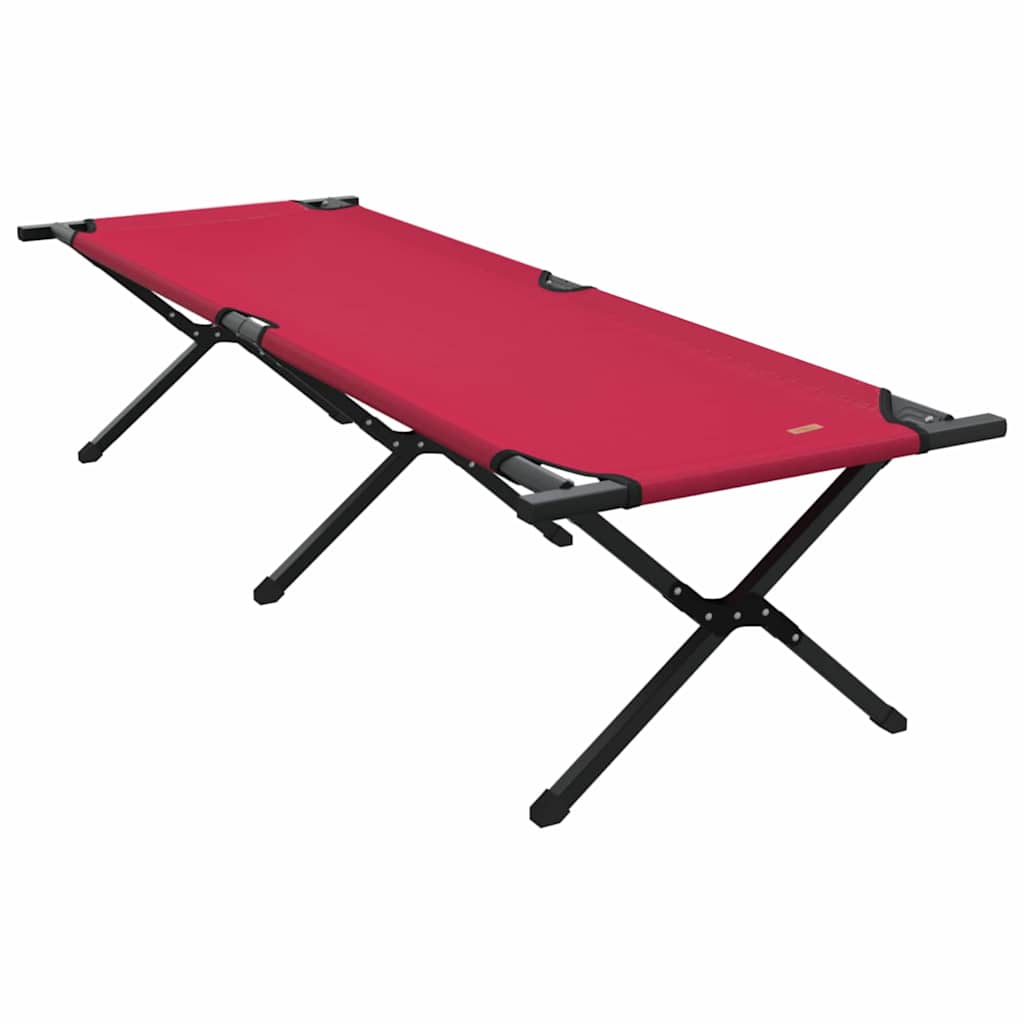 vidaXL Folding Camping Bed Folding Red 193 x 69 x 45 cm Oxford fabric 2