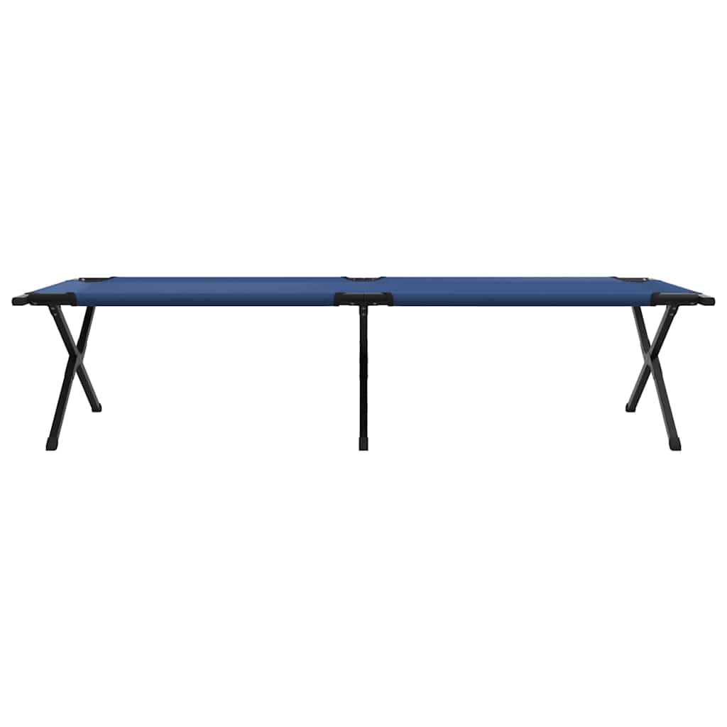 Folding Camping Bed Folding 210 x 80 x 46 cm Oxford fabric Blue