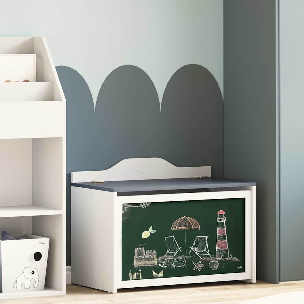Kids Creative Storage ROROS 73 x 40 x 55 cm Grey and white