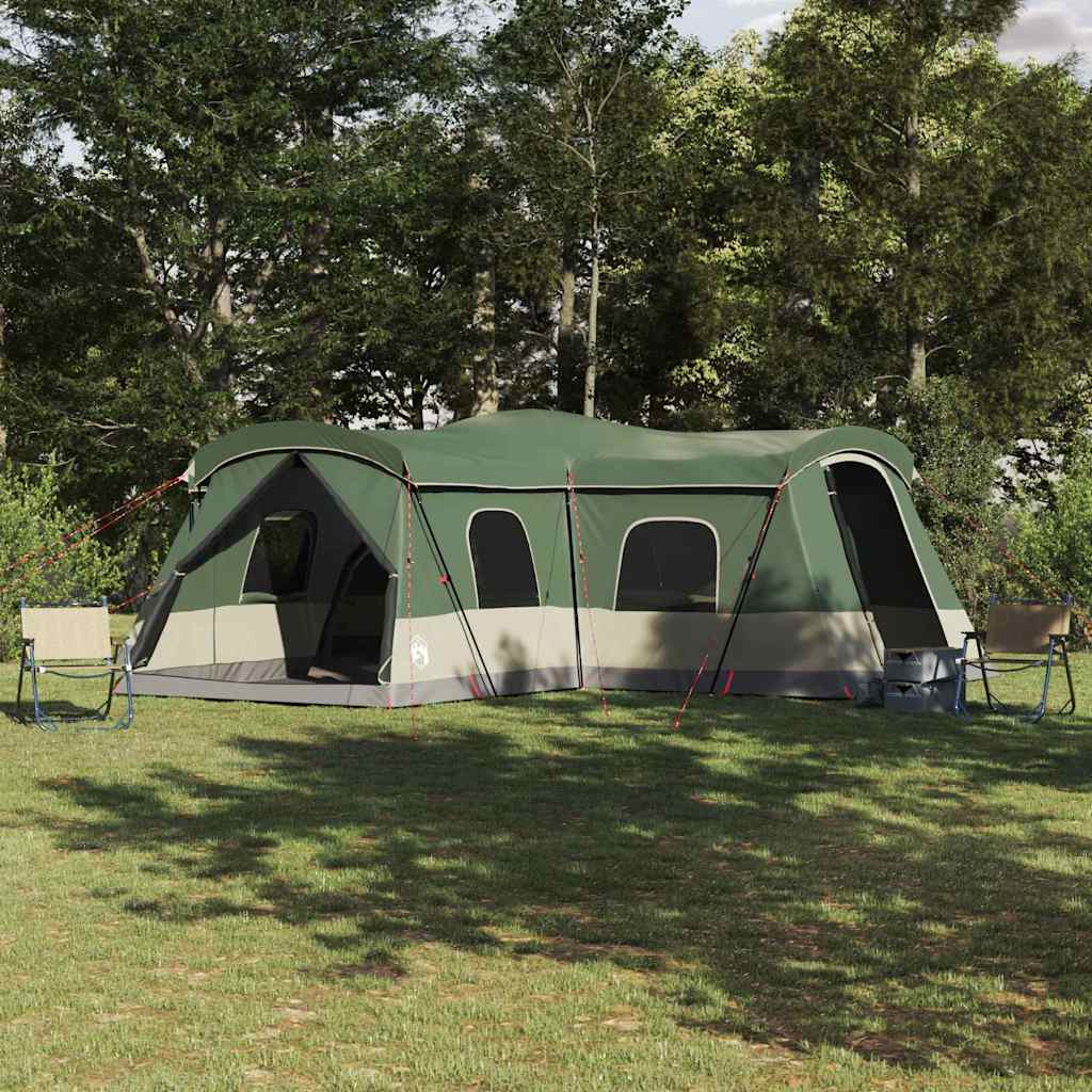 Tent 16-Person 16-Person 185T Polyester with PU Coating Green