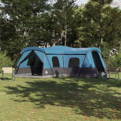 Tent 16-Person 16-Person 185T Polyester with PU Coating Blue