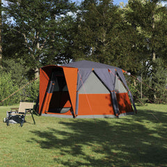Cabin Tent 6-Person 6-Person Grey and orange