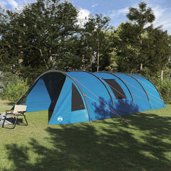 Tunnel Tent 4-Person 4-Person and Grey Blue 890 cm 220 cm 470 cm