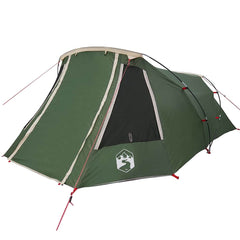 vidaXL Tunnel Tent 3-Person 3-Person Green and White 4