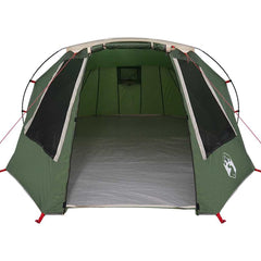 vidaXL Tunnel Tent 3-Person 3-Person Green and White 5