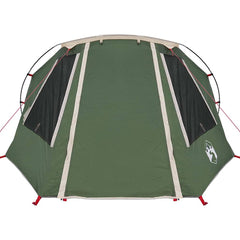 vidaXL Tunnel Tent 3-Person 3-Person Green and White 6