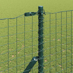 vidaXL Embedded Fence Post 7 pcs Green Powder-Coated Steel 3