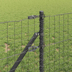 vidaXL Embedded Fence Post 13 pcs Grey Powder-Coated Steel 3