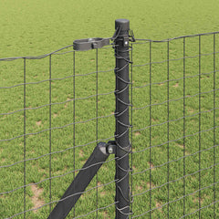 vidaXL Embedded Fence Post 13 pcs Grey Powder-Coated Steel 3