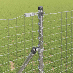 vidaXL Embedded Fence Post 13 pcs Silver Powder-Coated Steel 3