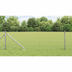 vidaXL Ground Spike Fence Post 13 pcs Silver Powder-Coated Steel 1