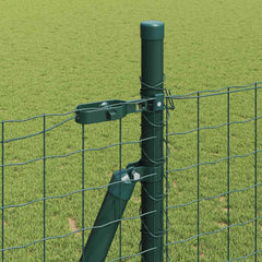 vidaXL Fence Post with Concrete Base 7 pcs Green Powder-Coated Steel 4