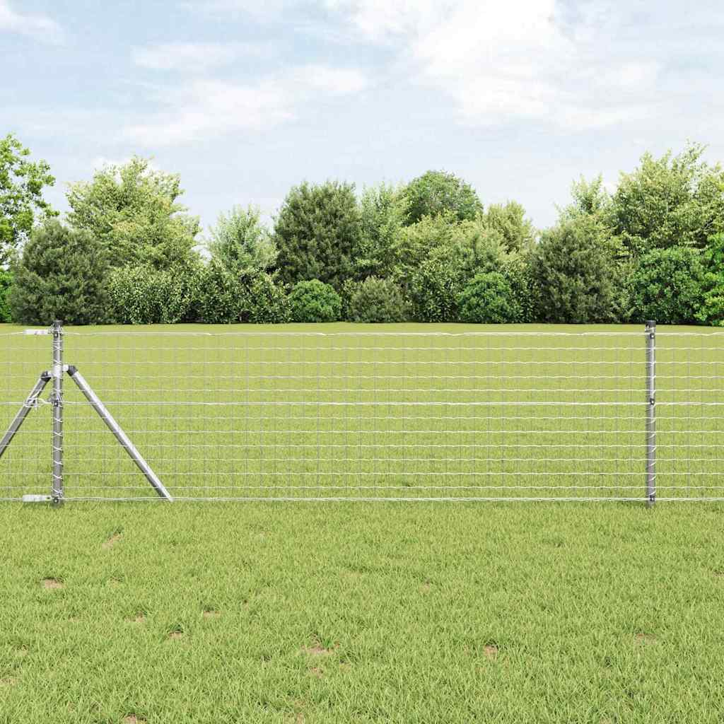 vidaXL Euro Fence 0.8 x 10 m PVC-coated iron 1