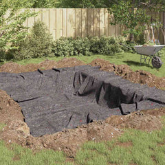 vidaXL Pond Fleece 1 x 10 m Polyester and Cotton Grey 1