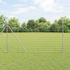 Fence Galvanised Steel Silver