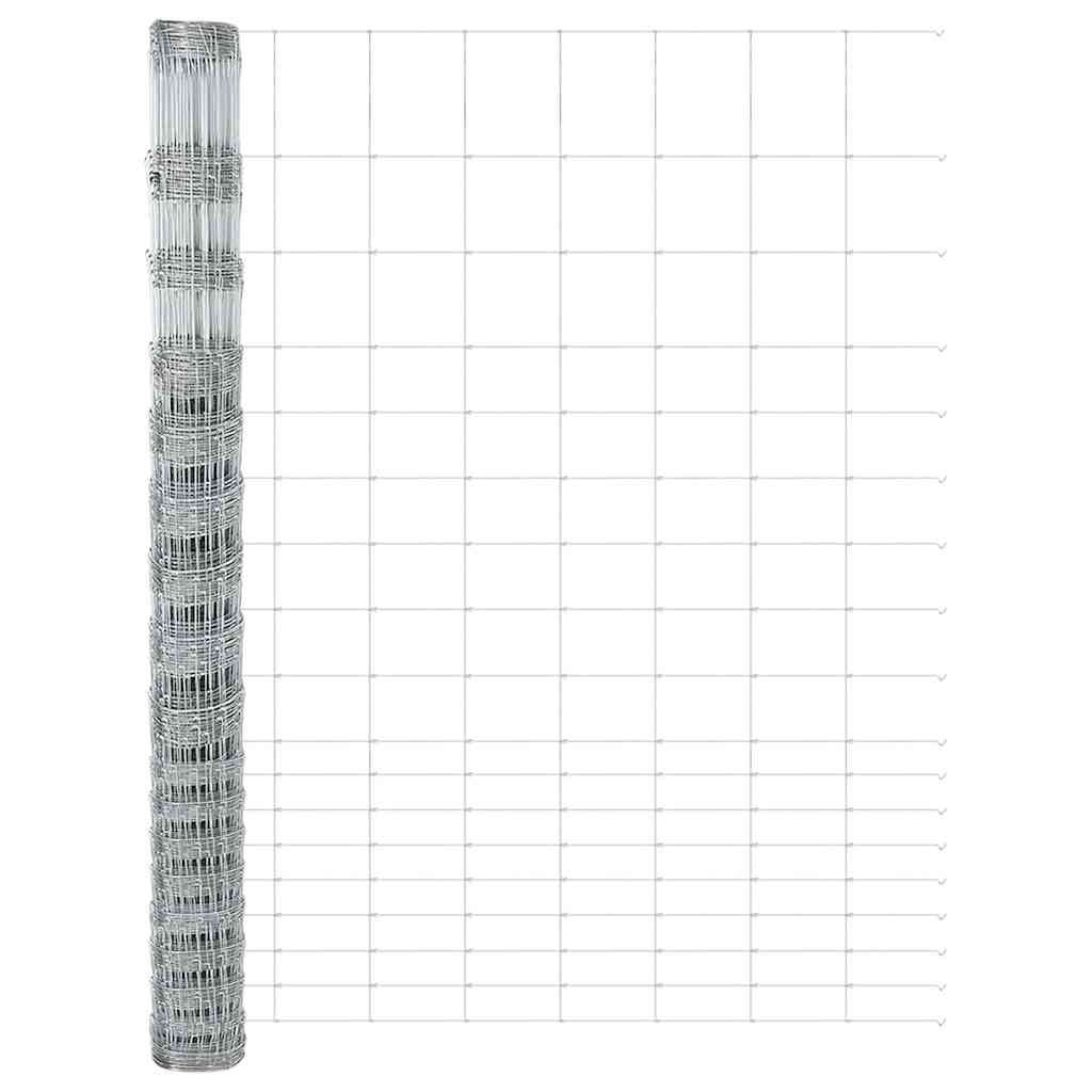 vidaXL Wild Fence Hot Dip Galvanized 1000 x 150 x 0.18 cm Iron 5