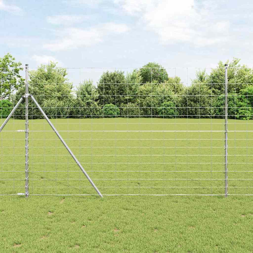 vidaXL Wild Fence Hot Dip Galvanized 1000 x 160 x 0.18 cm Iron 1