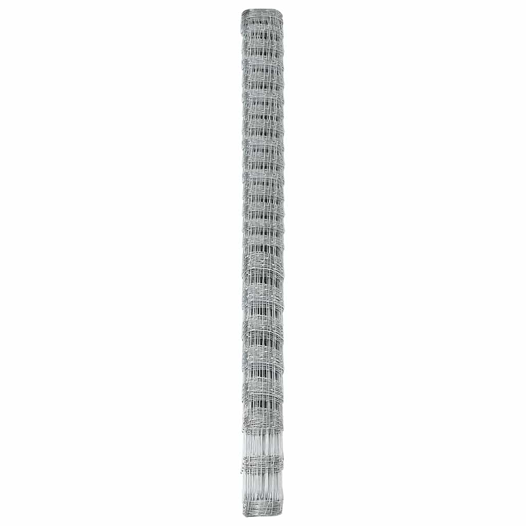 vidaXL Field Fence Silver 6