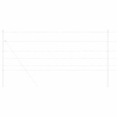 vidaXL Field Fence Silver 3