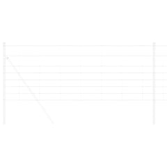 vidaXL Field Fence Silver 3