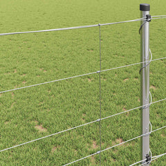 vidaXL Field Fence Silver 4