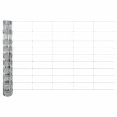 vidaXL Field Fence Silver 5