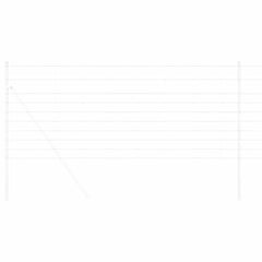 vidaXL Field Fence Silver 3