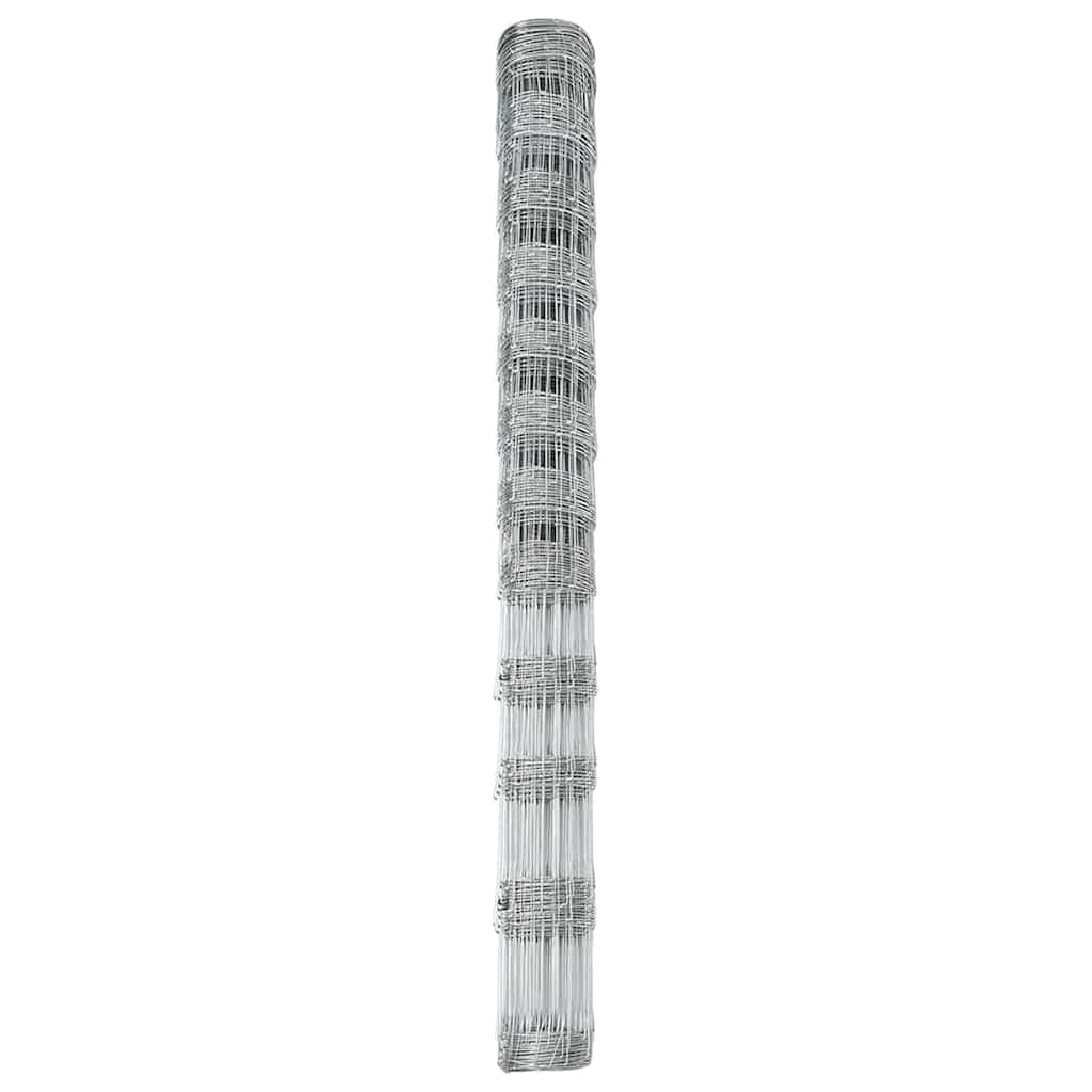 vidaXL Field Fence Silver 6