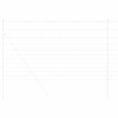 vidaXL Field Fence Silver 3
