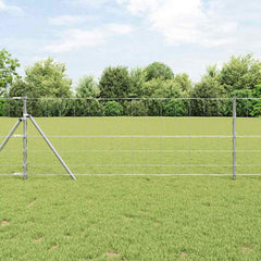 vidaXL Field Fence Silver 1