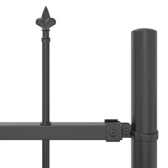 vidaXL Garden Fence WOERDEN 1.7 x 1.2 m Powder-coated Steel Grey 6