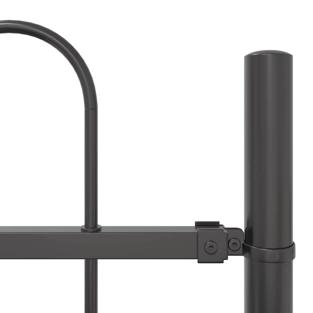 Garden Fence BOXTEL 1.7 x 0.8 m Powder-coated Steel Grey Height 80 cm 170 cm