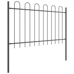 Garden Fence BOXTEL Powder-coated Steel Grey Height