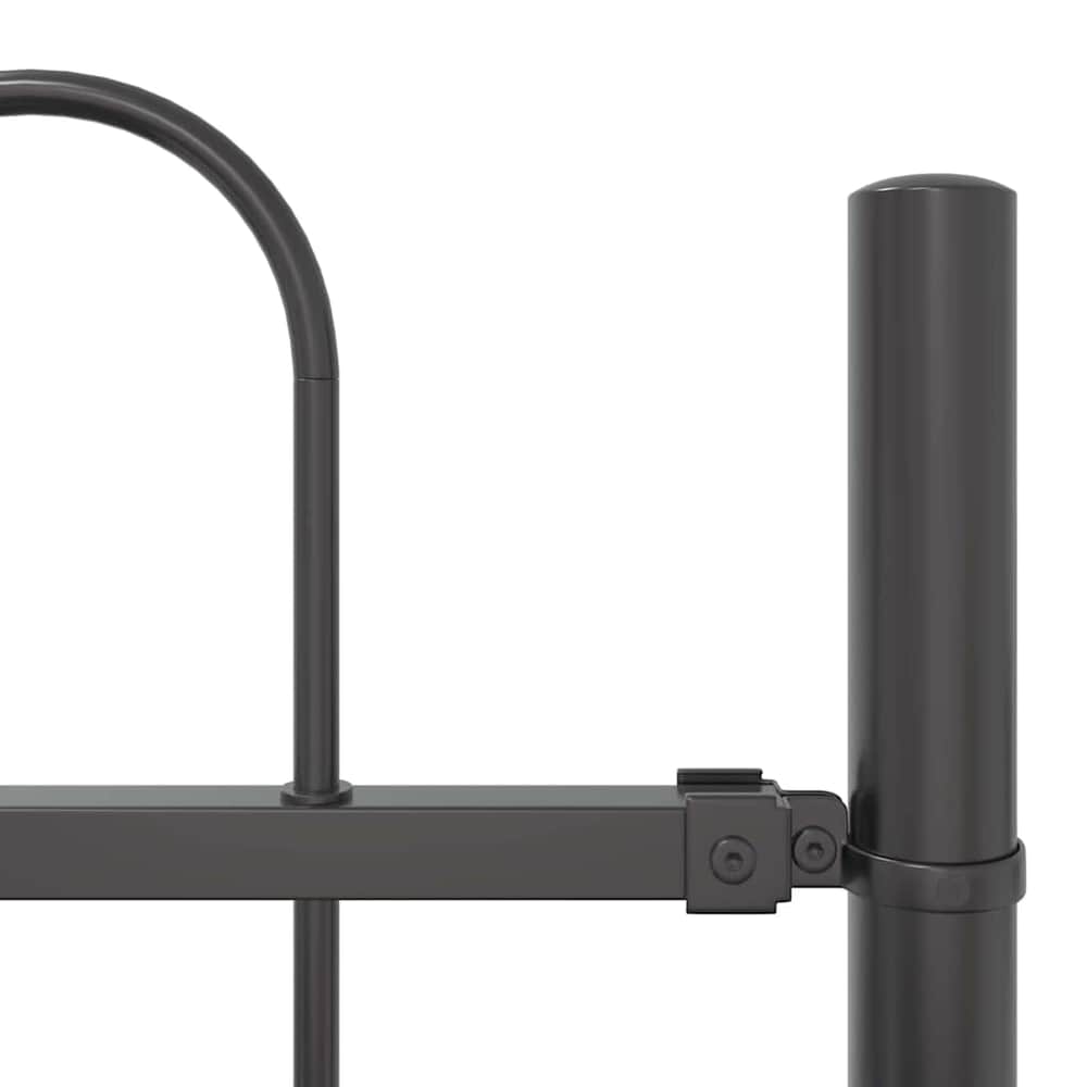 Garden Fence BOXTEL 1.7 x 1.5 m Powder-coated Steel Grey Height 150 cm 170 cm