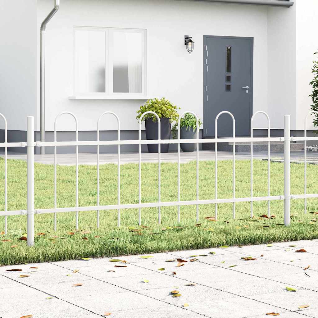 vidaXL Garden Fence BOXTEL White 1
