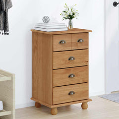 Chest of Drawer ASKIM 4-Drawer 48.5 x 40 x 79 cm Brown