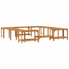 Hot Tub Surround Solid Acacia Wood Brown 255 cm 255 cm