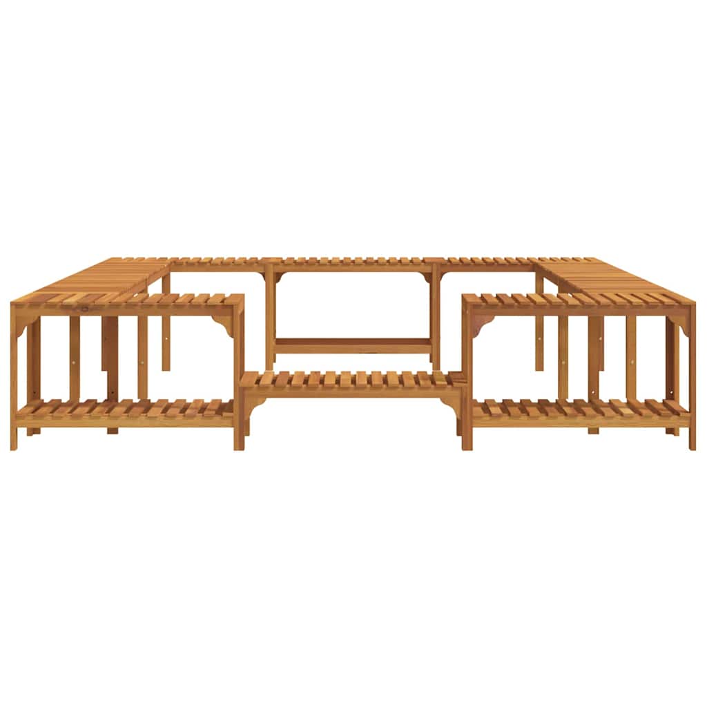 Hot Tub Surround Solid Acacia Wood Brown 255 cm 255 cm