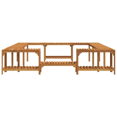 Hot Tub Surround Solid Acacia Wood Brown 255 cm 255 cm
